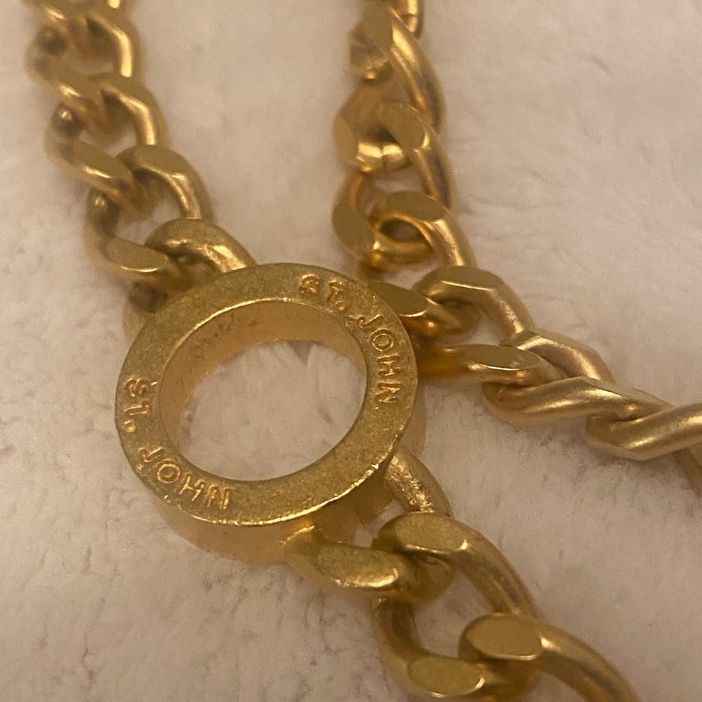 St. John gold chain belt